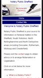 Mobile Screenshot of notarypublicsheffield.co.uk