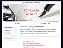 Tablet Screenshot of notarypublicsheffield.co.uk